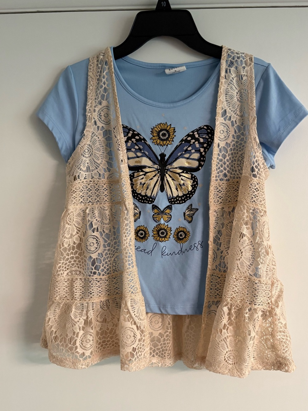 Self Esteem Light Blue Tee with Subtle Print